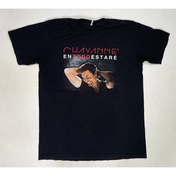 Chayanne Tour 2015 Graphic T-shirt Women Medium Black Short Sleeve Music - Picture 1 of 6